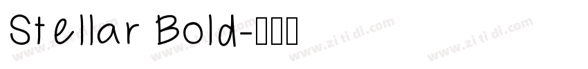 Stellar Bold字体转换
